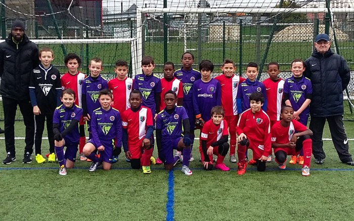 équipe du stade malherbe de caen et du pierrefitte fc