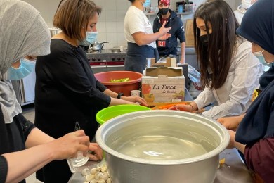 Préparation collective de repas