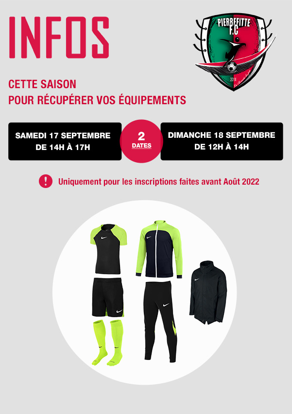 infos equipement PFC