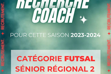 recurtement Coach Futsal